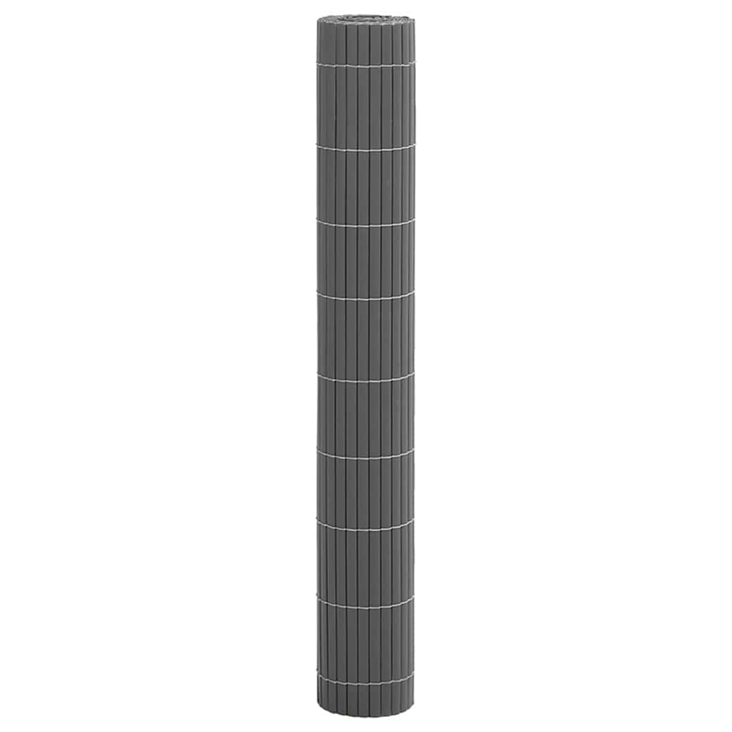 Garden Fence Double-Sided Grey 1,8x3 m PVC