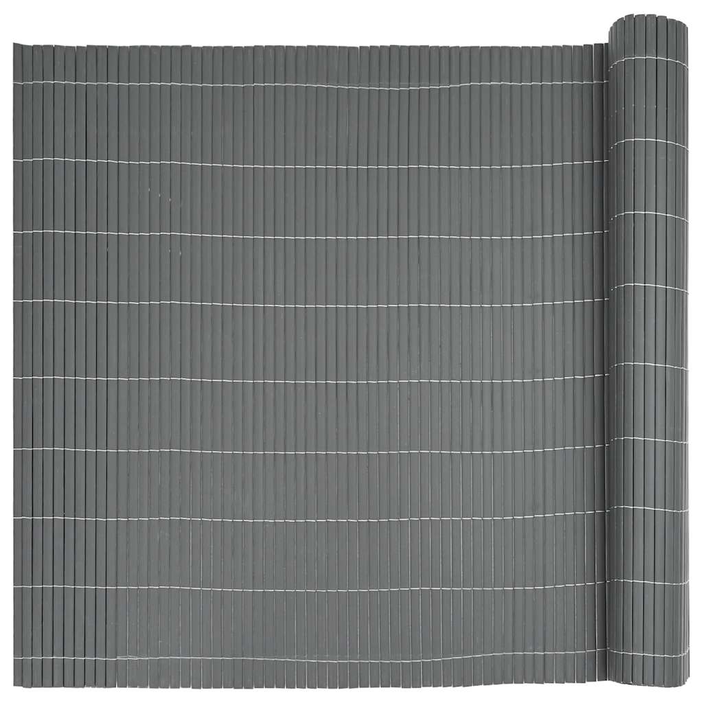 Garden Fence Double-Sided Grey 1,8x3 m PVC