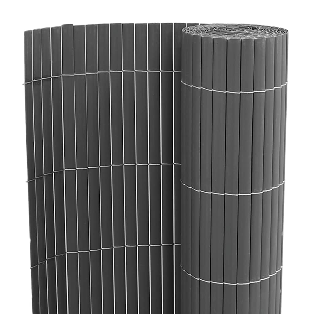 Garden Fence Double-Sided Grey 1,8x3 m PVC
