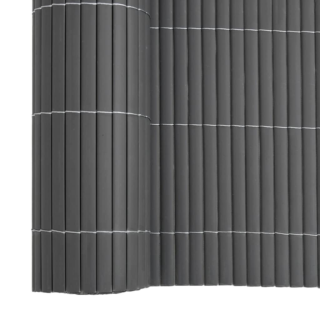 Garden Fence Double-Sided Grey 1,8x3 m PVC