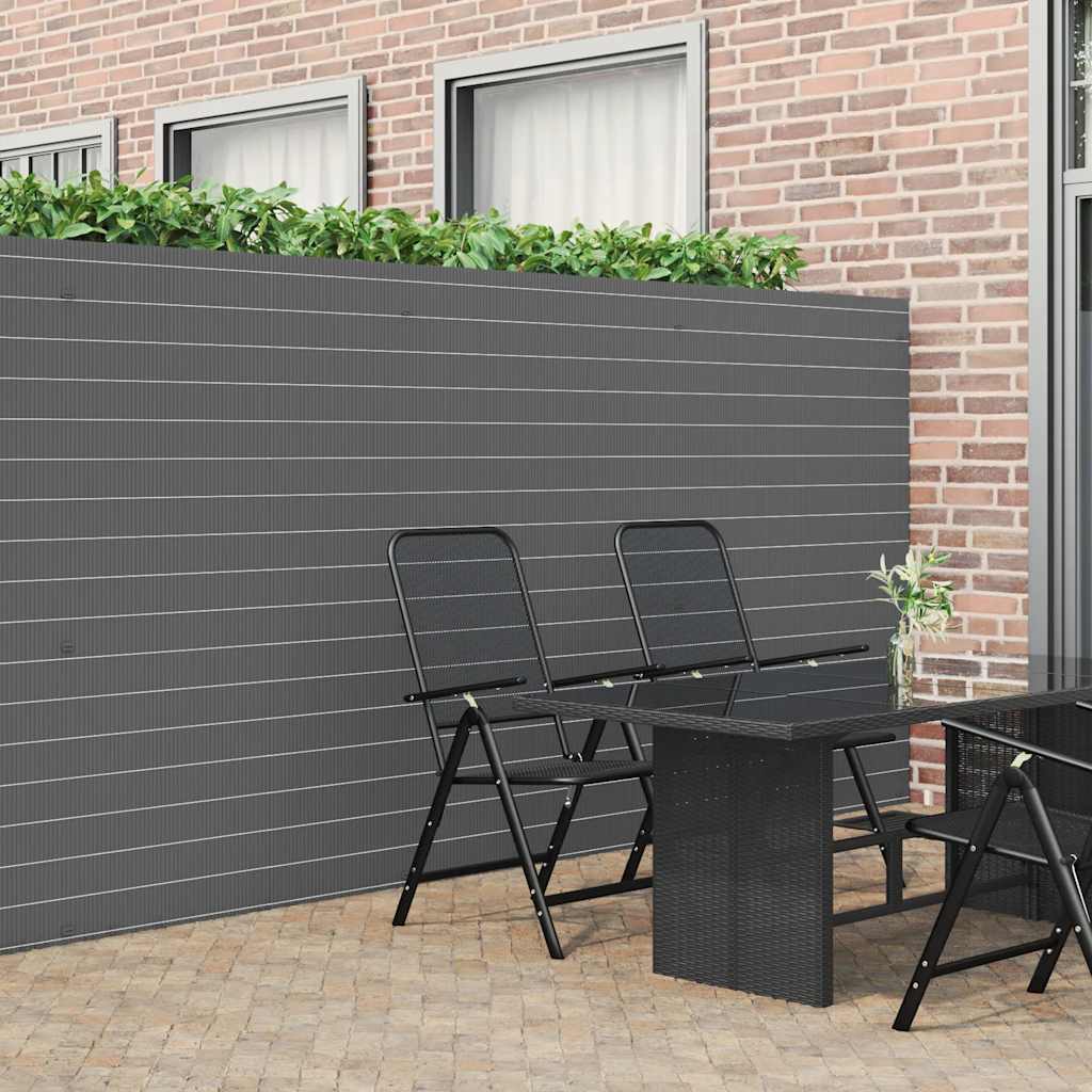 Garden Fence Double-Sided Grey 1,8x3 m PVC
