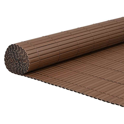 Garden Fence Double-Sided Brown 1.8x5 m PVC