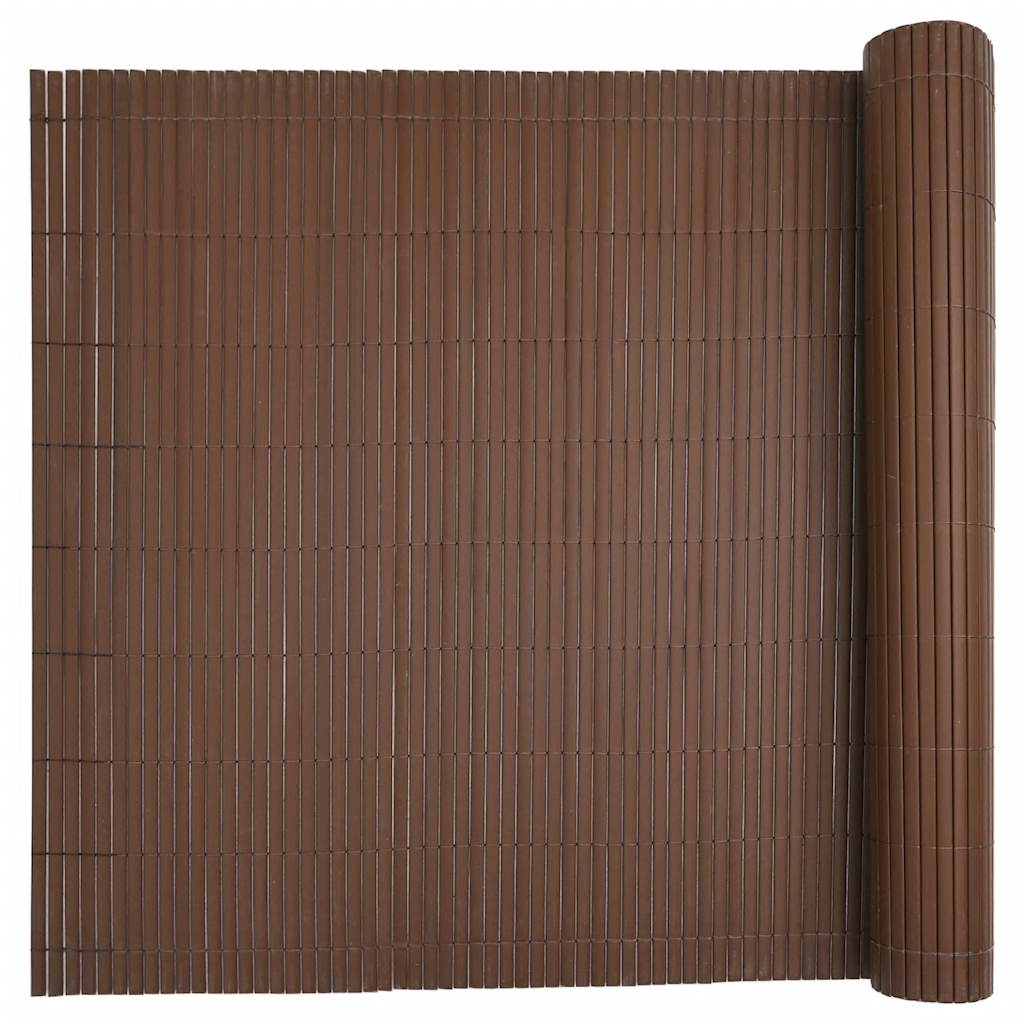 Garden Fence Double-Sided Brown 1.8x5 m PVC