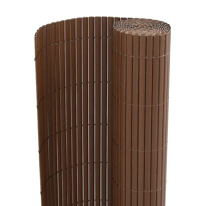 Garden Fence Double-Sided Brown 1.8x5 m PVC