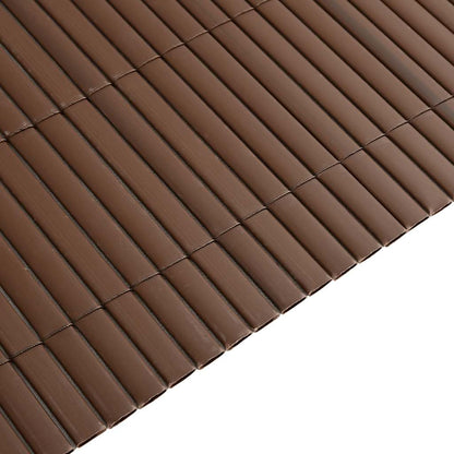 Garden Fence Double-Sided Brown 1.8x5 m PVC