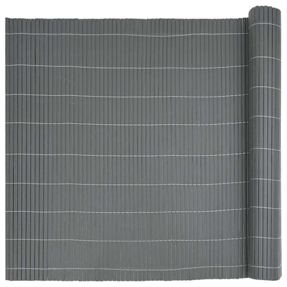 Garden Fence Double-Sided Grey 1.8x5 m PVC