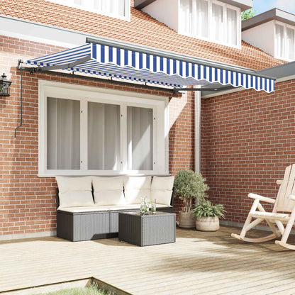 Retractable Awning Blue 250 x 200 cm Fabric