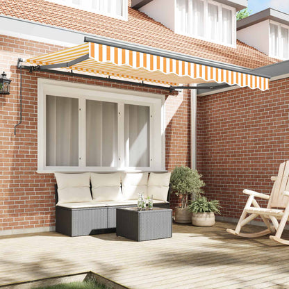Retractable Awning Yellow 250 x 200 cm Fabric