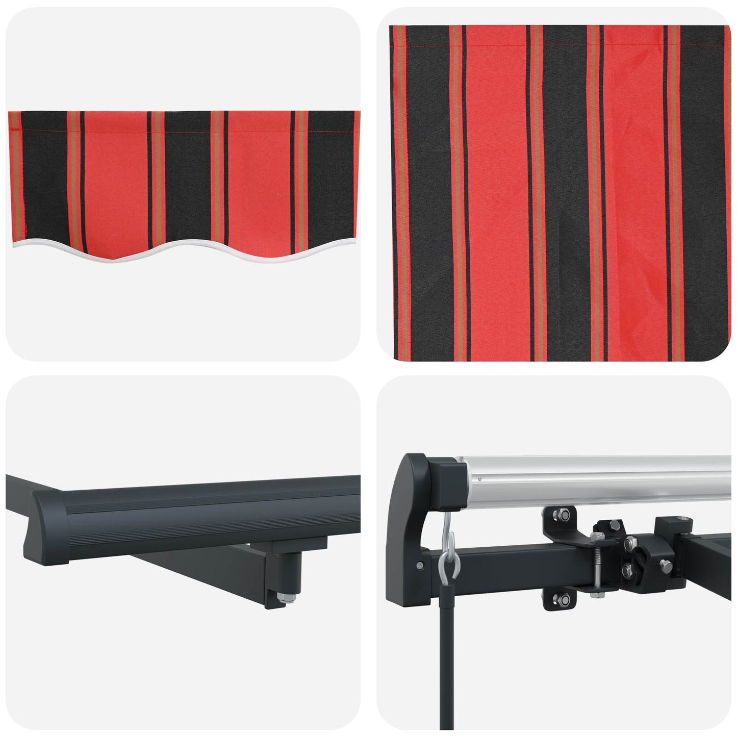 Retractable Awning Orange 250 x 200 cm Fabric