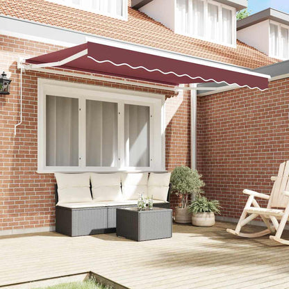Awning Frame Burgundy 250 x 200 cm Polyester with PU coating