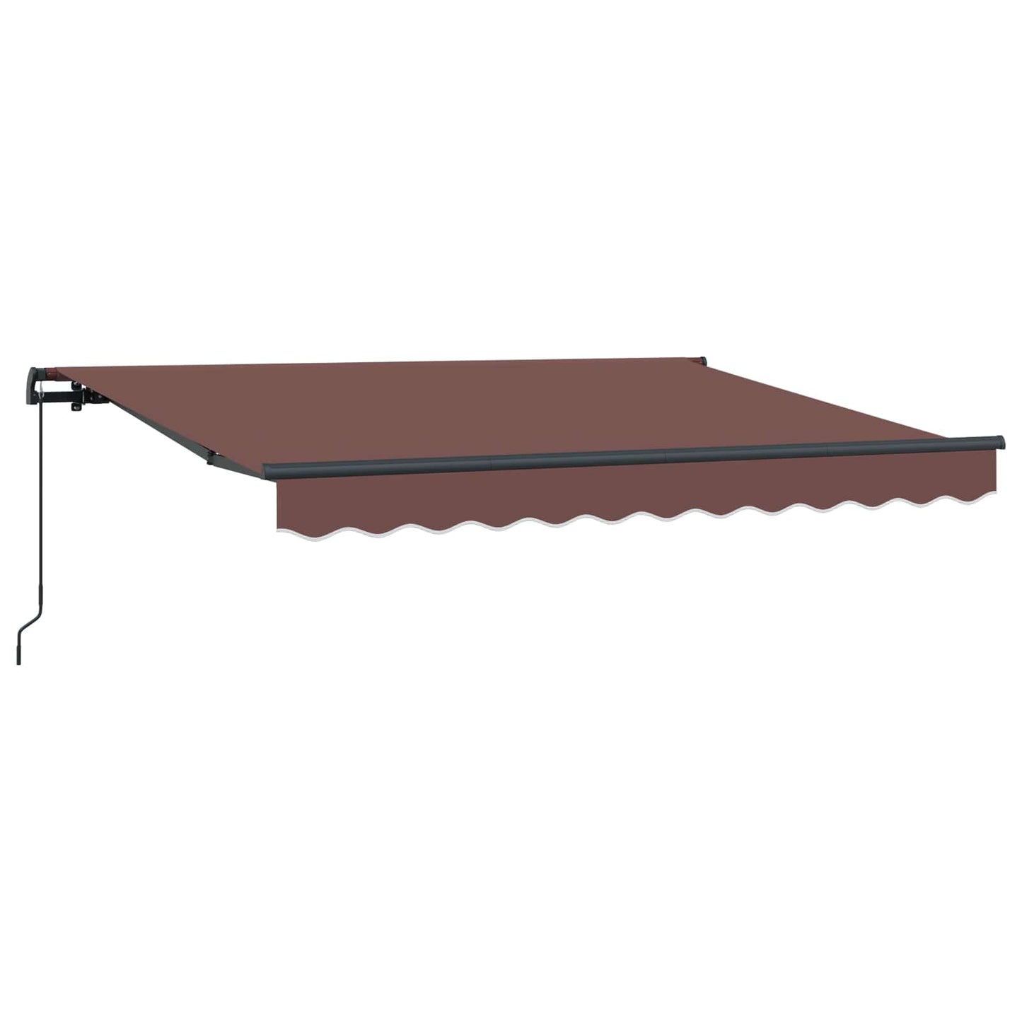 Retractable Awning Brown 250 x 200 cm Fabric