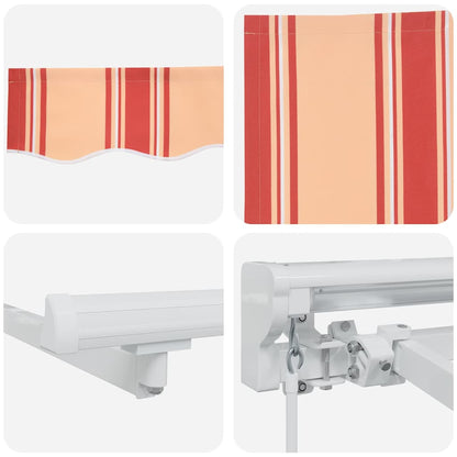Awning Frame Multicolour 250 x 200 cm Polyester with PU coating