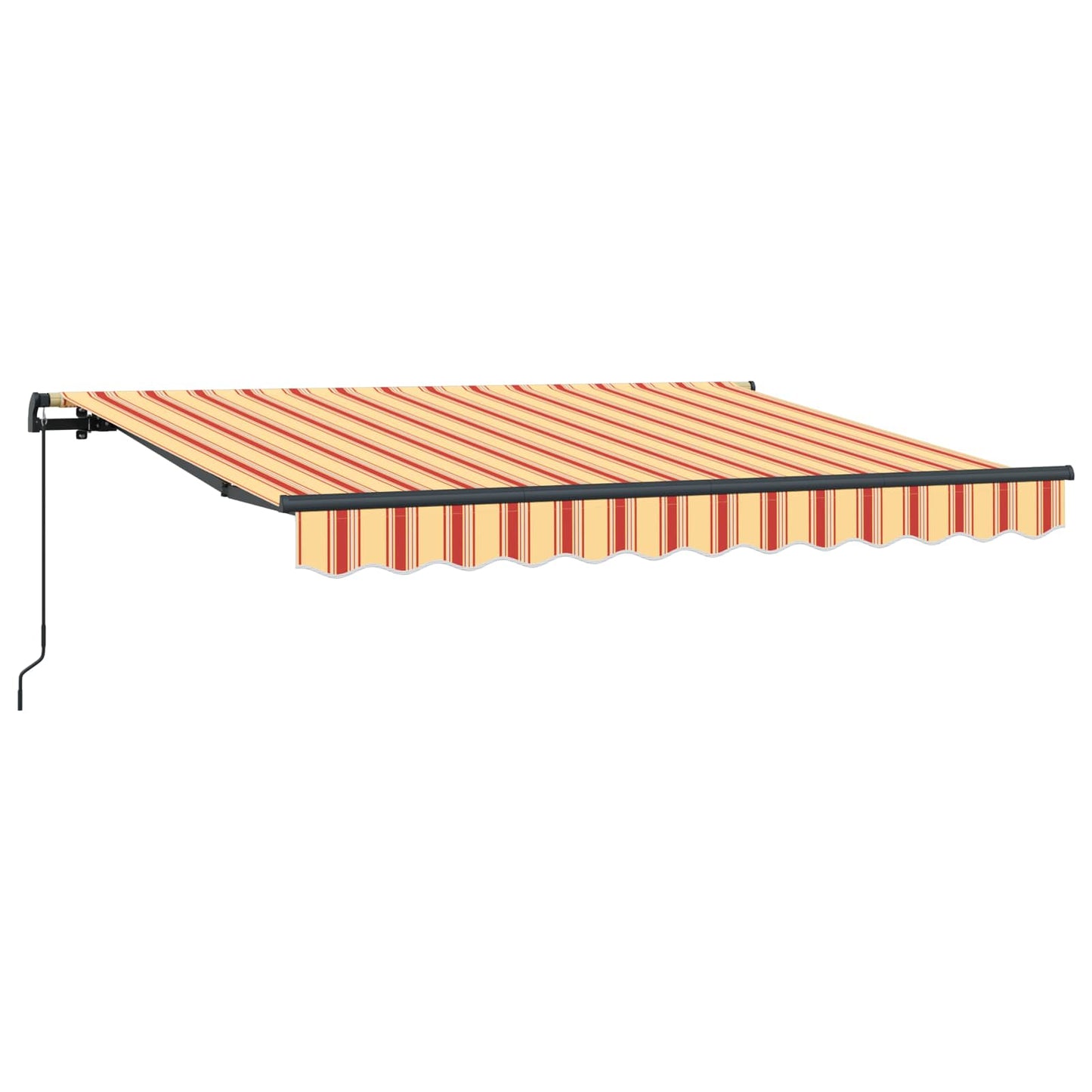 Retractable Awning Yellow and Orange 250 x 200 cm Fabric