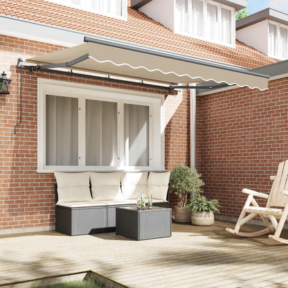 Retractable Awning Beige 250 x 200 cm Fabric