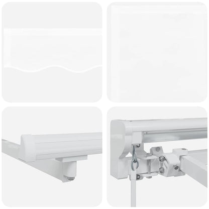 Awning Frame White 250 x 200 cm Polyester with PU coating