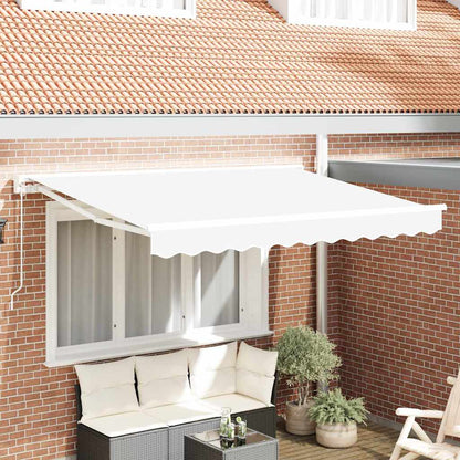 Awning Frame White 250 x 200 cm Polyester with PU coating