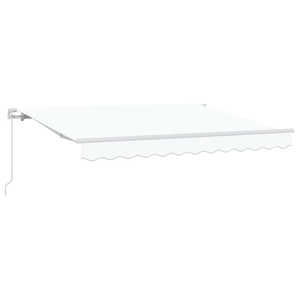 Retractable Awning White 250 x 200 cm Fabric