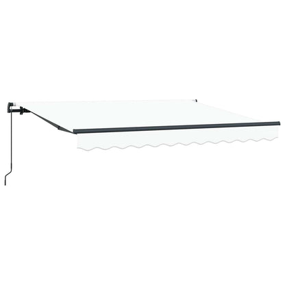 Retractable Awning White 250 x 200 cm Fabric