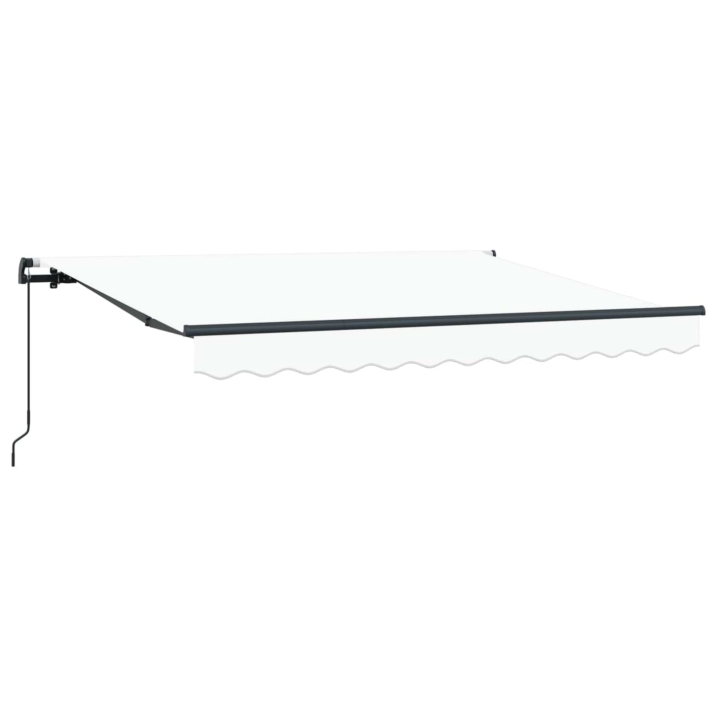 Retractable Awning White 250 x 200 cm Fabric