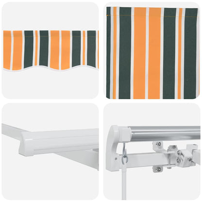 Retractable Awning Green 250 x 200 cm Fabric