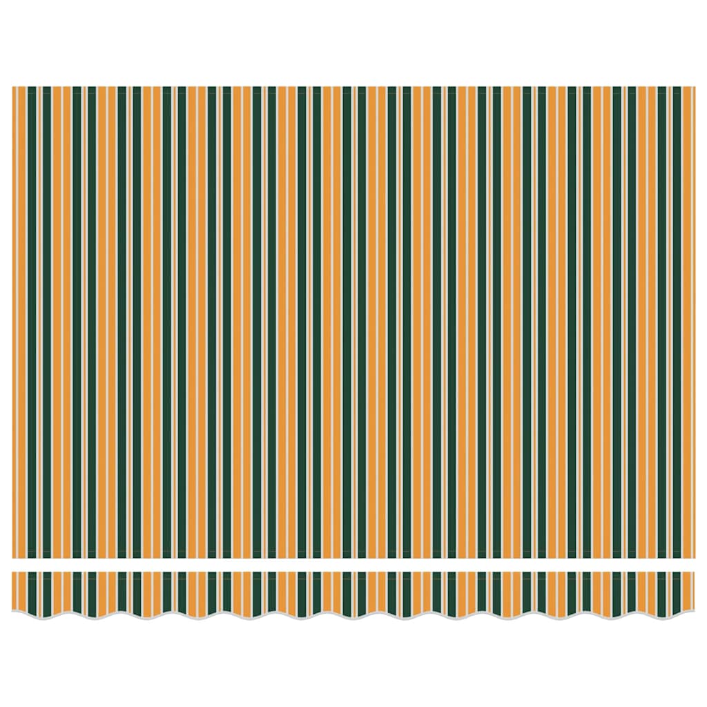 Retractable Awning Green 250 x 200 cm Fabric