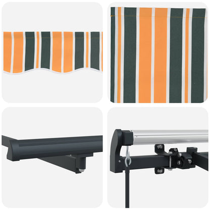 Retractable Awning Green 250 x 200 cm Fabric