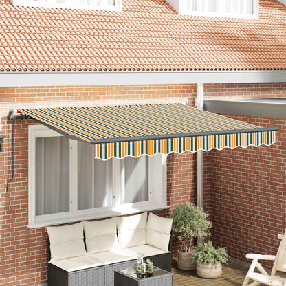 Retractable Awning Green 250 x 200 cm Fabric