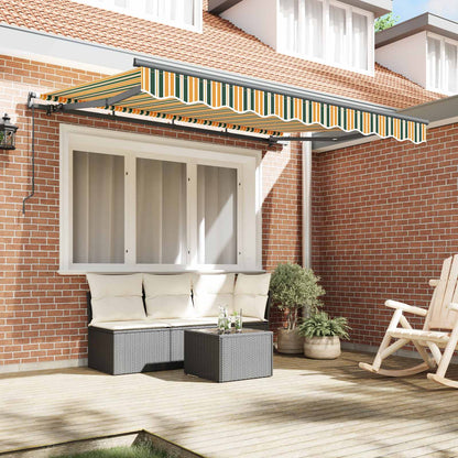 Retractable Awning Green 250 x 200 cm Fabric
