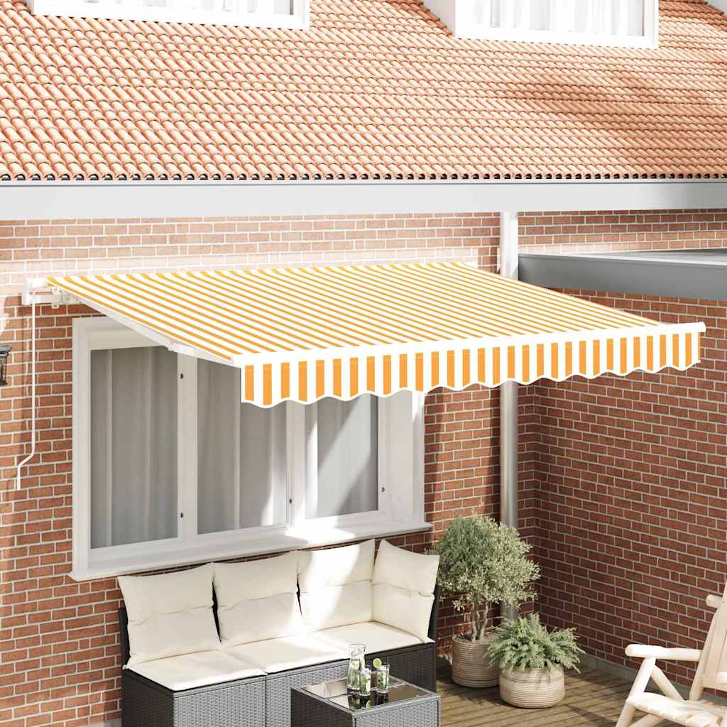 Retractable Awning Yellow 300 x 200 cm Fabric