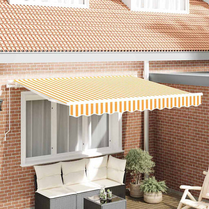Retractable Awning Yellow 300 x 200 cm Fabric