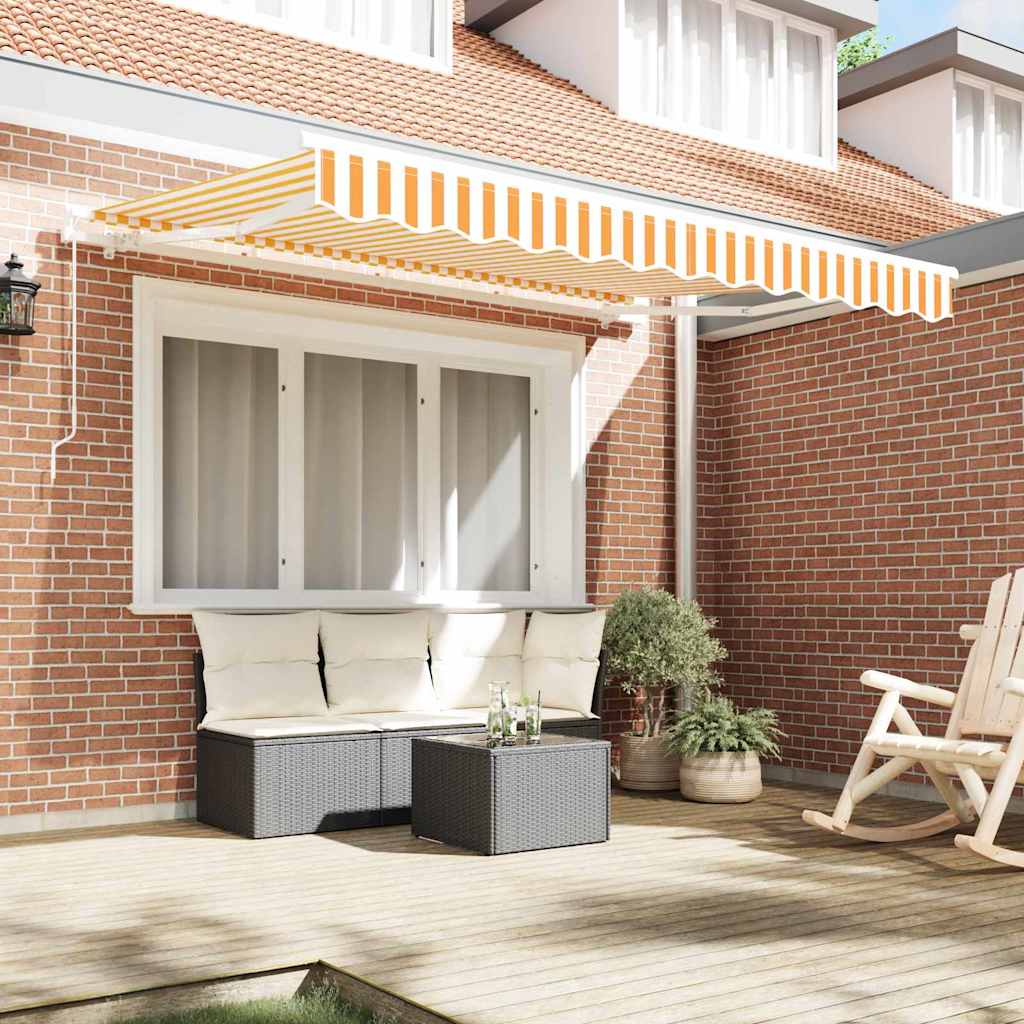 Retractable Awning Yellow 300 x 200 cm Fabric