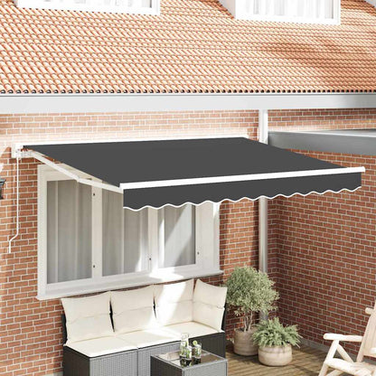 Awning Frame Anthracite 300 x 200 cm Polyester with PU coating