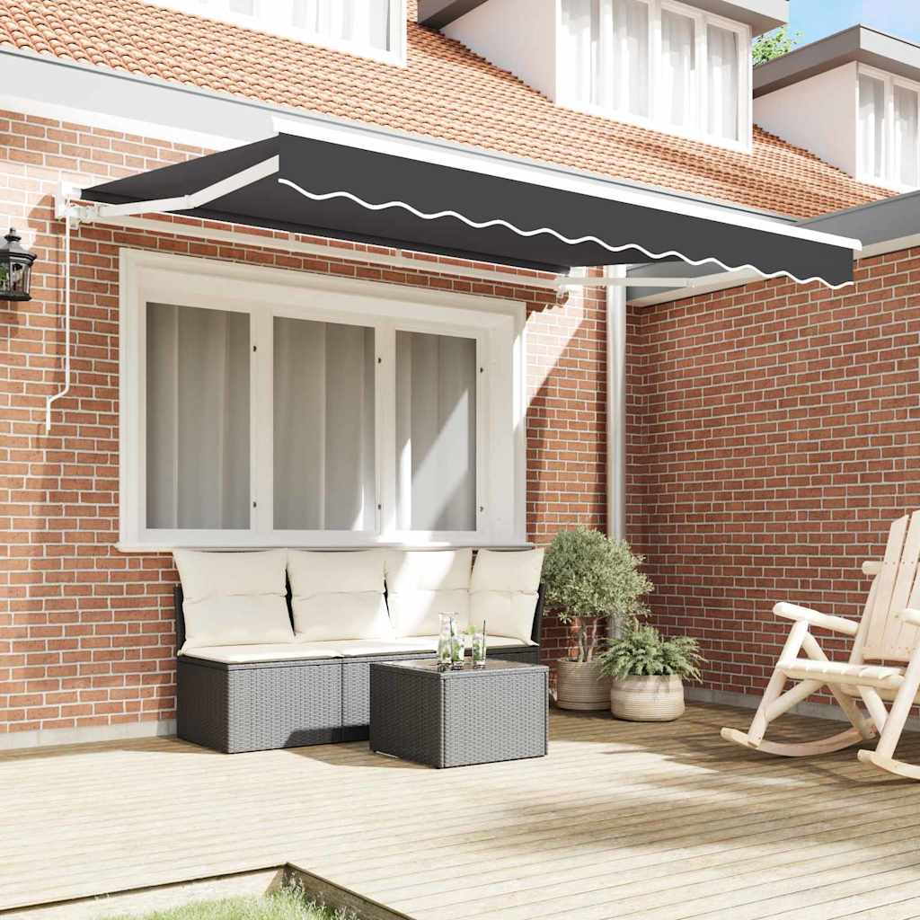 Awning Frame Anthracite 300 x 200 cm Polyester with PU coating