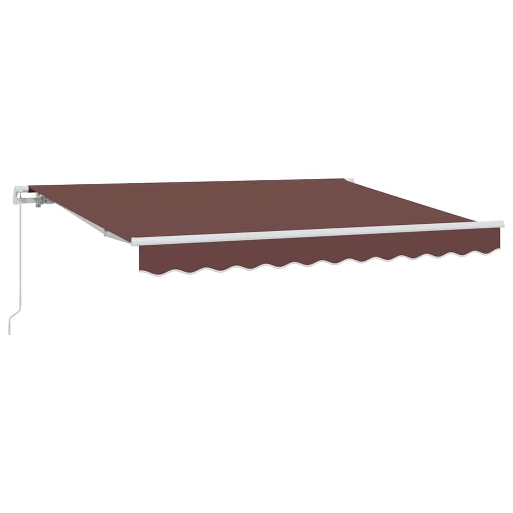 Retractable Awning Brown 300 x 200 cm Fabric