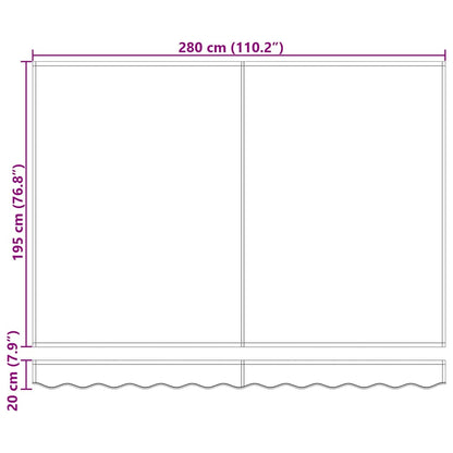 Awning Frame Anthracite and White 300 x 200 cm