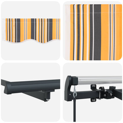 Retractable Awning Yellow 300 x 200 cm Fabric