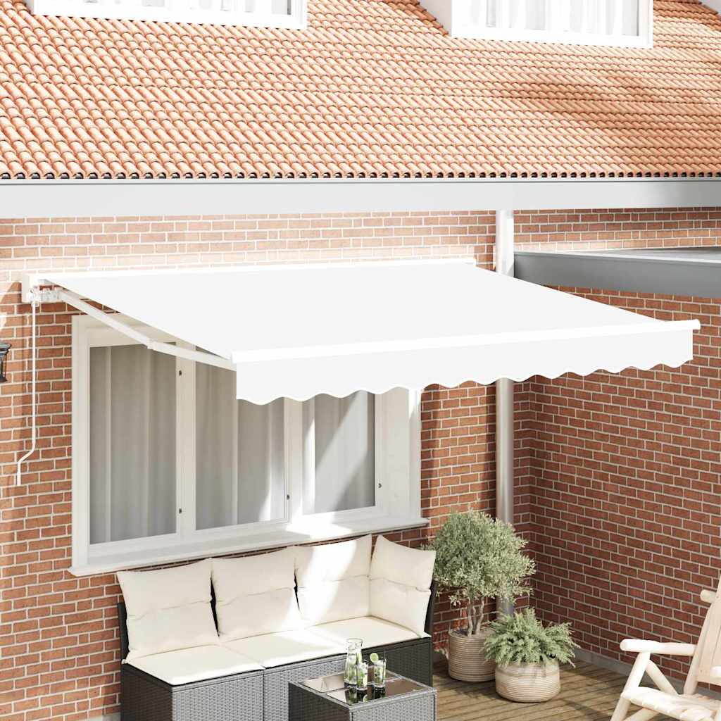 Awning Frame White 300 x 200 cm Polyester with PU coating