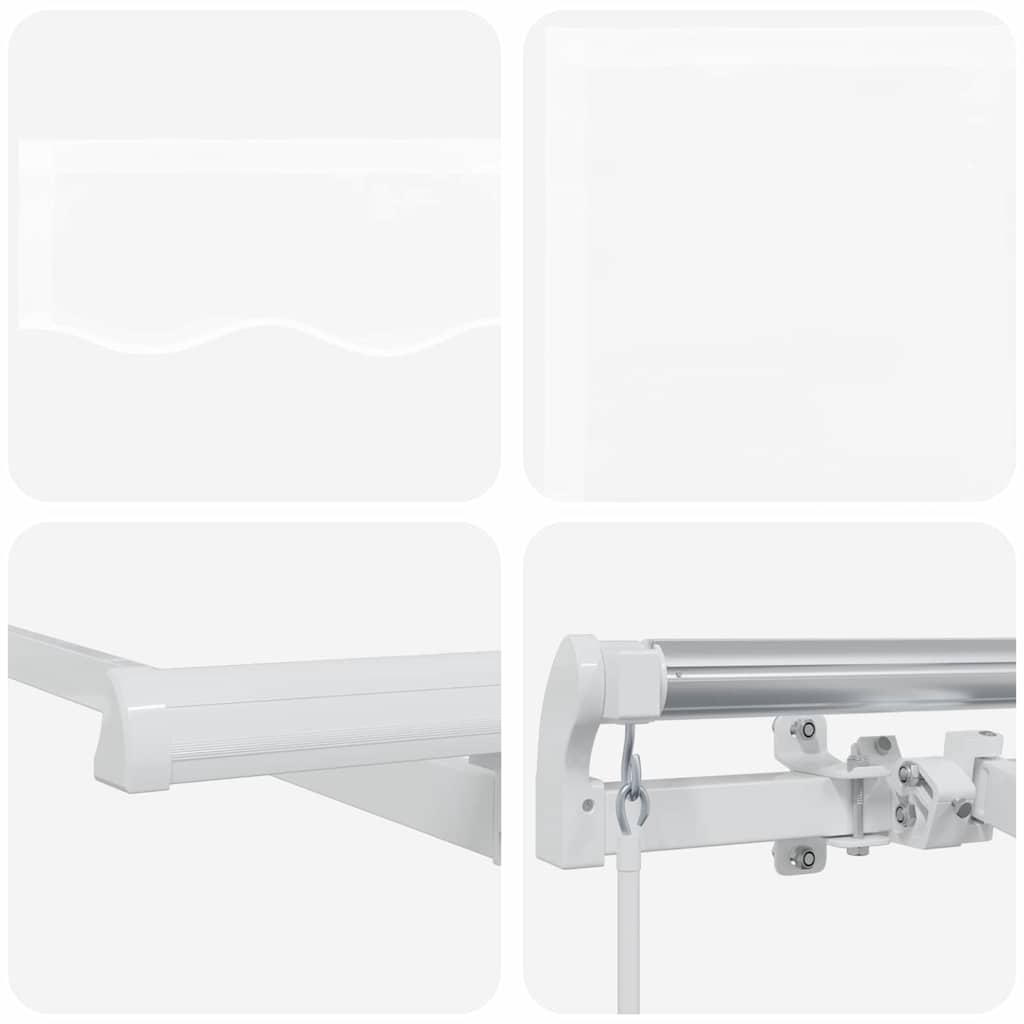 Retractable Awning White 300 x 200 cm Fabric