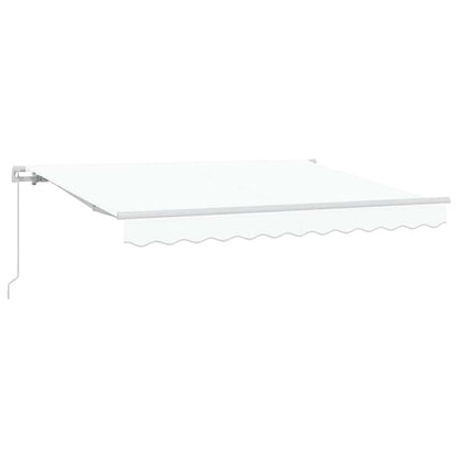 Retractable Awning White 300 x 200 cm Fabric