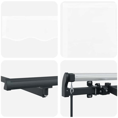 Retractable Awning White 300 x 200 cm Fabric