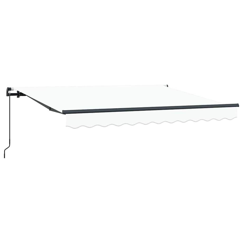 Retractable Awning White 300 x 200 cm Fabric
