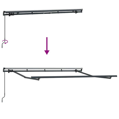 Retractable Awning White 300 x 200 cm Fabric