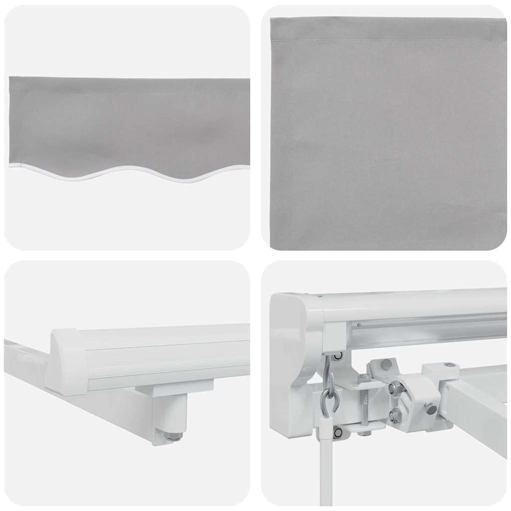 Awning Frame Light Grey 300 x 200 cm Polyester with PU coating