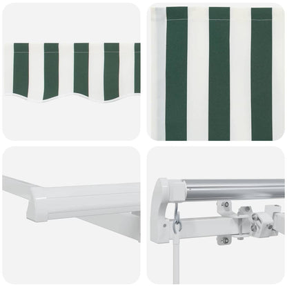 Retractable Awning Green 300 x 200 cm Fabric