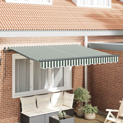 Retractable Awning Green 300 x 200 cm Fabric