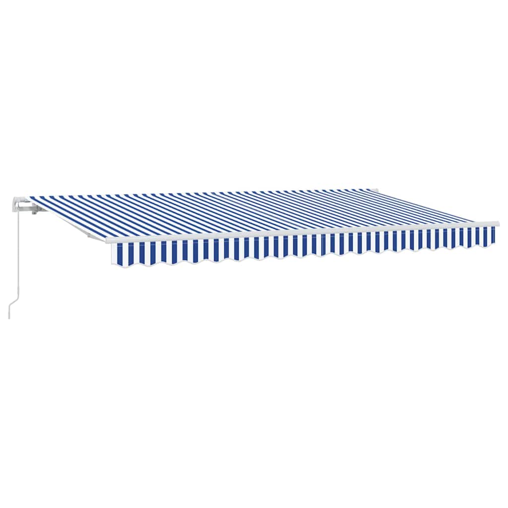 Retractable Awning Blue 350 x 200 cm Fabric