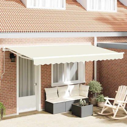 Awning Frame Cream 350 x 200 cm Polyester with PU coating