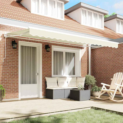Awning Frame Cream 350 x 200 cm Polyester with PU coating