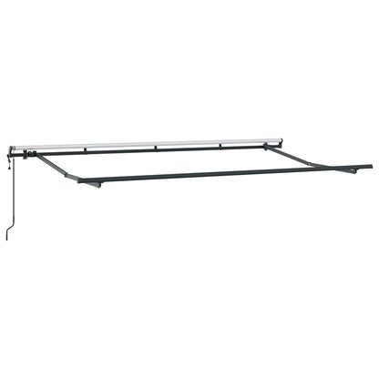 Retractable Awning Retractable Blue and White 350 x 200 cm