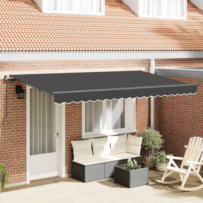 Retractable Awning Anthracite 350 x 200 cm Fabric